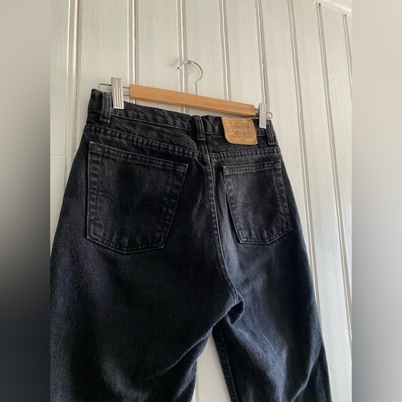 LEVI’S VINTAGE 1990 531 black denim jeans size 25 - Picture 2 of 12